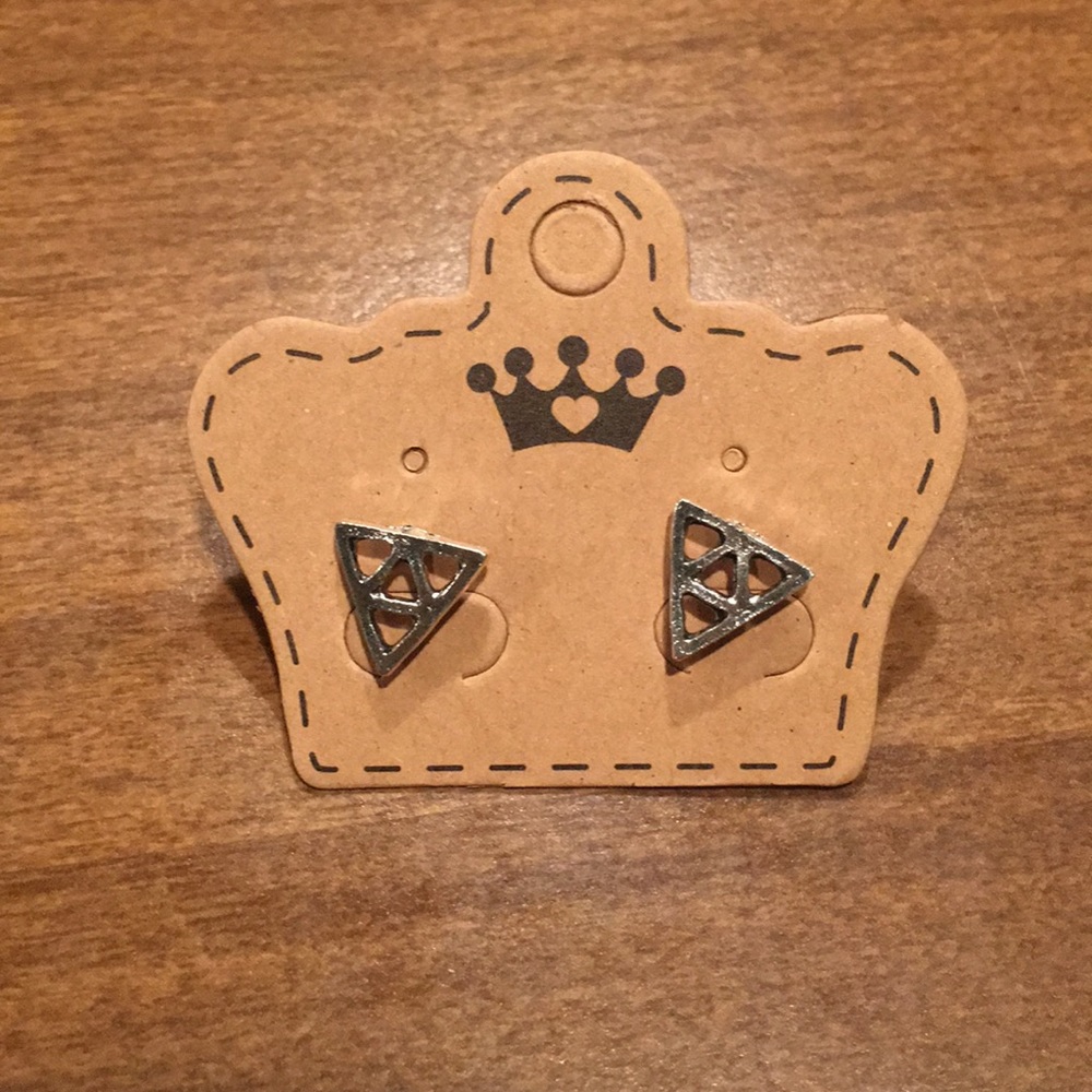Triangle shaped earrings